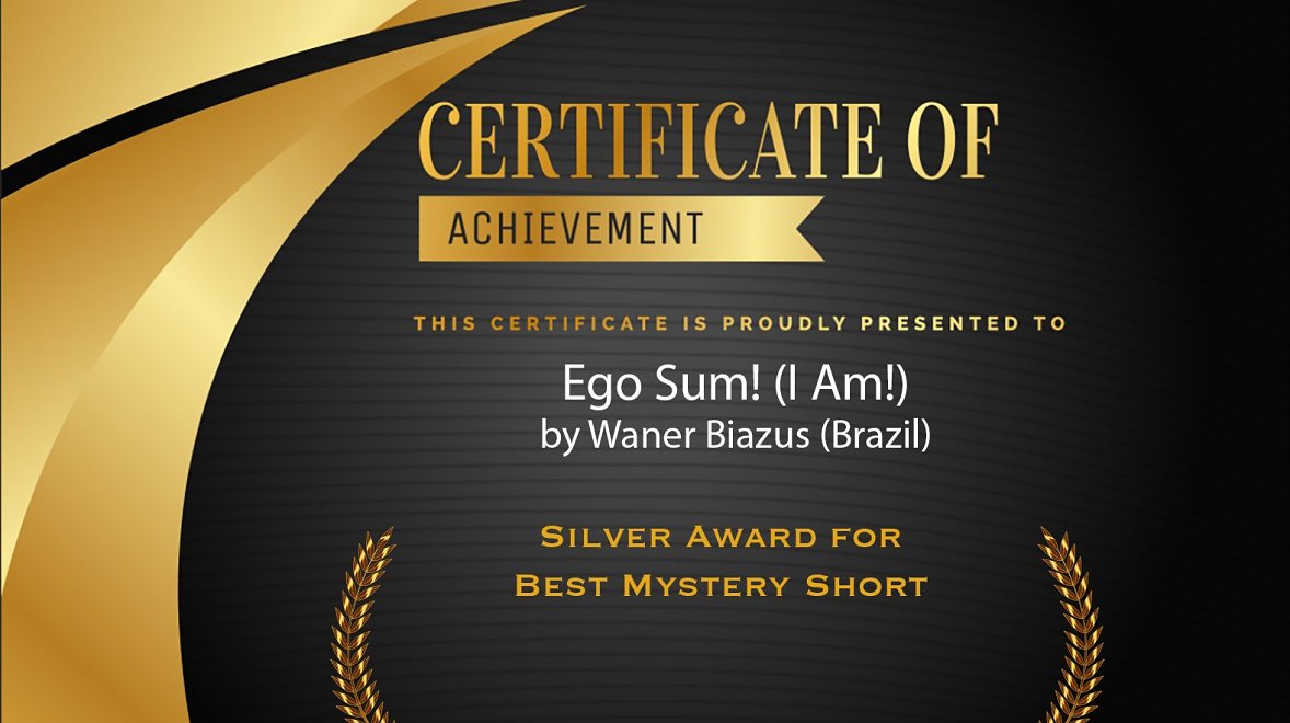EGO SUM! Ganha duas PRATAs e duas MENÇÕES HONROSAS, em Los Angeles - USA